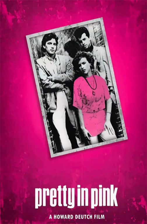 Pretty In Pink Metal Tin Sign Minimal Movie Posters for Home Theater Decor and Retro Wall Art 8x12 Inch