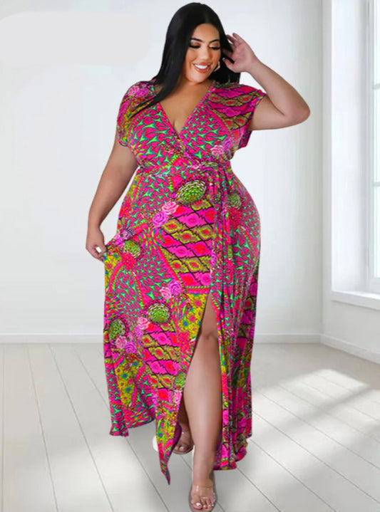 Fun Flirty Hot Dress for Women V Neck Loose Sleeveless Maxi Full Length Dress New In Summer Clothes