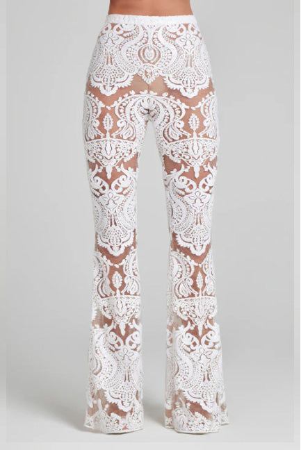Gorgeous Sequin Lace Womes Suit Set Showstopper New! 2025 Designer Runway Suit Set Women's Single Button Guipure Lace Sequined Blazer Pants Suit