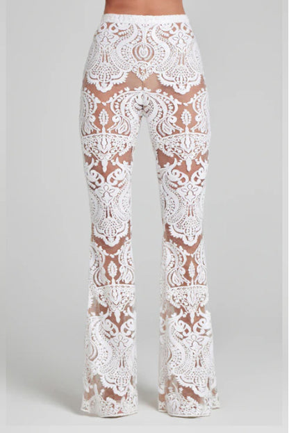 Gorgeous Sequin Lace Womes Suit Set Showstopper New! 2025 Designer Runway Suit Set Women's Single Button Guipure Lace Sequined Blazer Pants Suit