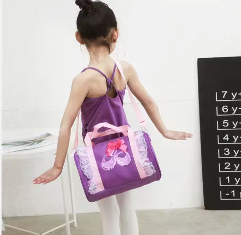 Pink  Ballet Embroidered Sequin Small Bag