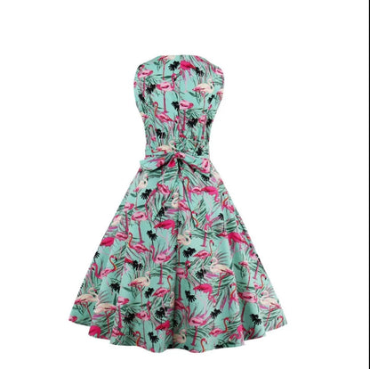 Gorgeous Print Many Styles! Vintage Dress Women Casual Pin Up 50s Rockabilly Summer Party Dresses Feminino Vestidos