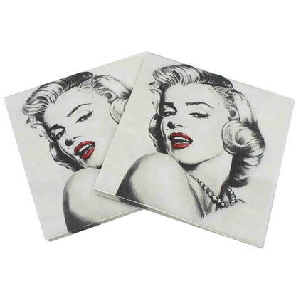 Marilyn Monroe Paper Napkin Festive & Party Tissue Napkin Supply Party Decoration 1 pack (20pcs)