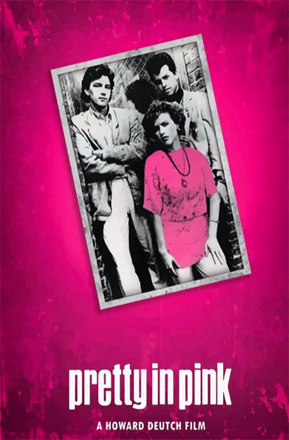 Pretty In Pink Metal Tin Sign Minimal Movie Posters for Home Theater Decor and Retro Wall Art 8x12 Inch