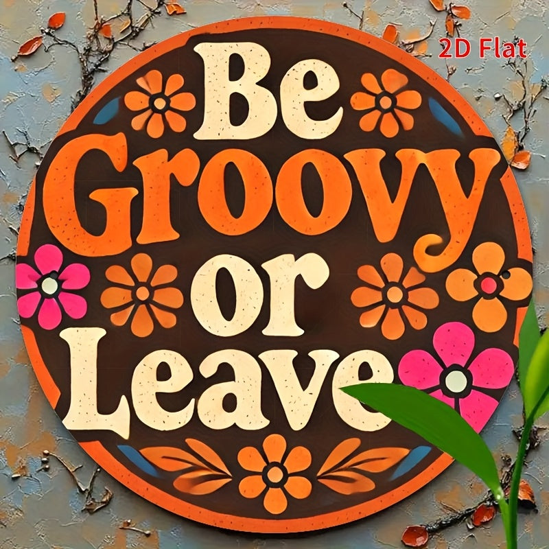 Rustic Floral Metal Wall Art Decor 8x8